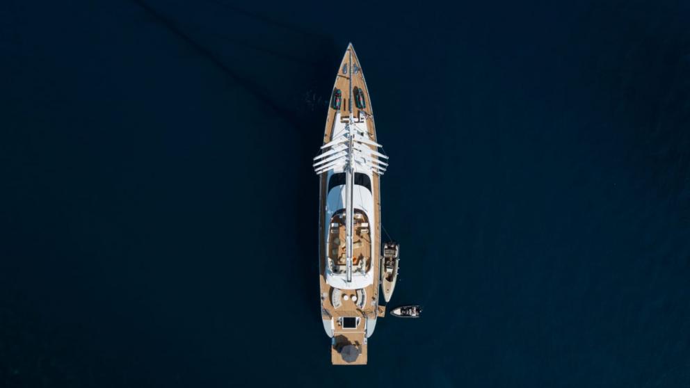 Aerial view of the luxury motorsailer All about u 2 image 6
