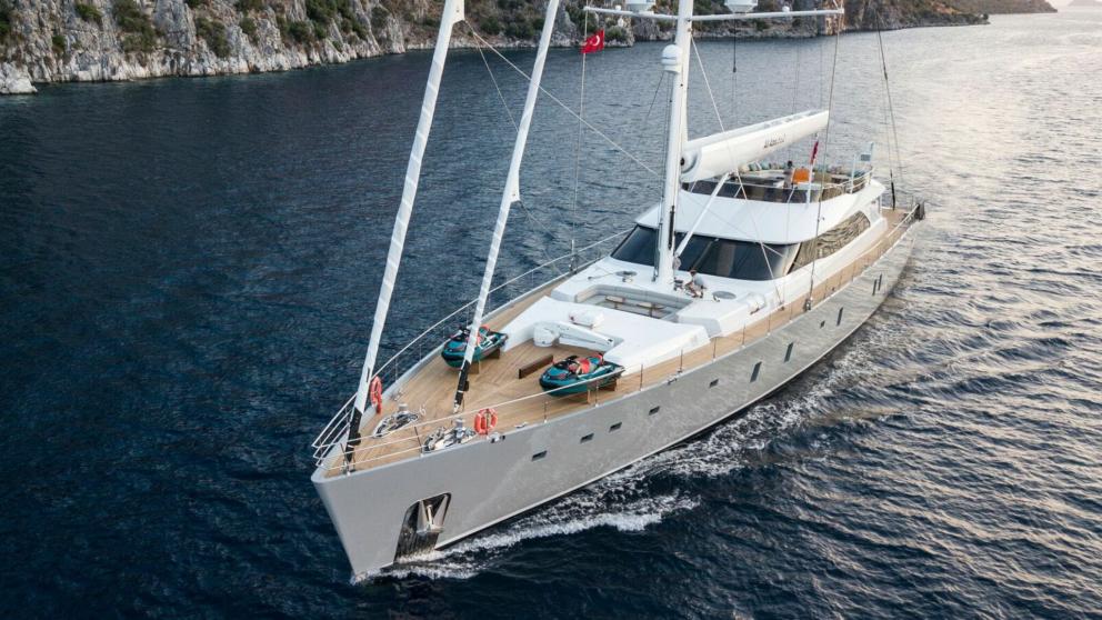Exterior view of the luxury motorsailer All about u 2 image 2