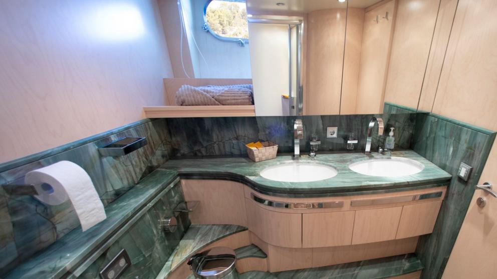 Guest bathroom on luxury motor yacht Princess L picture 3