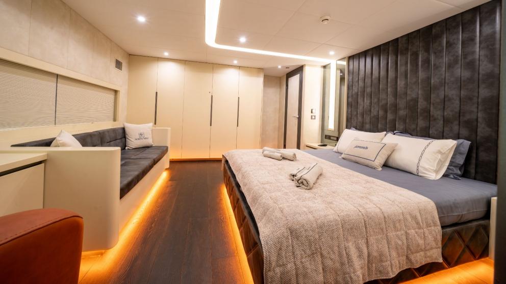 Guest cabin of luxury yacht North Wind image 3