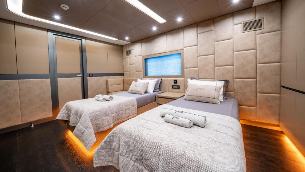 Guest cabin of luxury yacht North Wind image 9