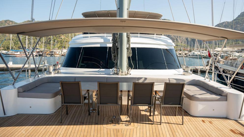 Foredeck area of luxury yacht North Wind image 2