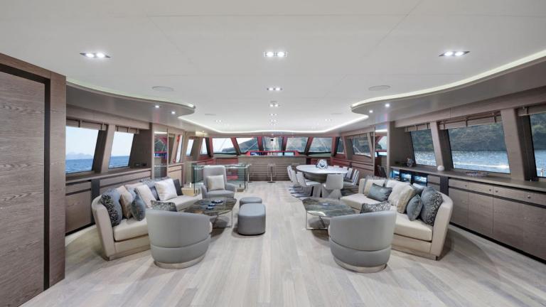 Motorsailer All about u 2's luxurious spacious lounge picture 1