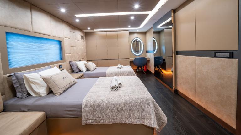 Guest cabin of luxury yacht North Wind image 10