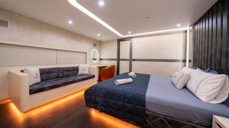 Guest cabin of luxury yacht North Wind image 5