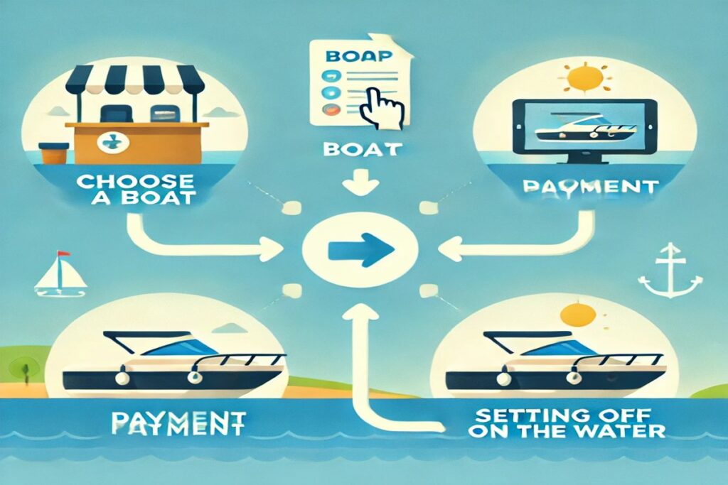 Boot mieten in vier einfachen Schritten erklärt – von der Auswahl bis zur Abfahrt, unkompliziert und entspannt