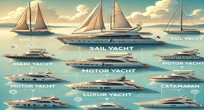 Entdecken Sie die Vielfalt von Yachten – von Segelbooten über Motoryachten bis hin zu luxuriösen Katamaranen und ihren einzigartigen Eigenschaften