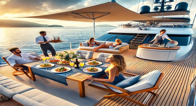 Yacht charter with Crew Service