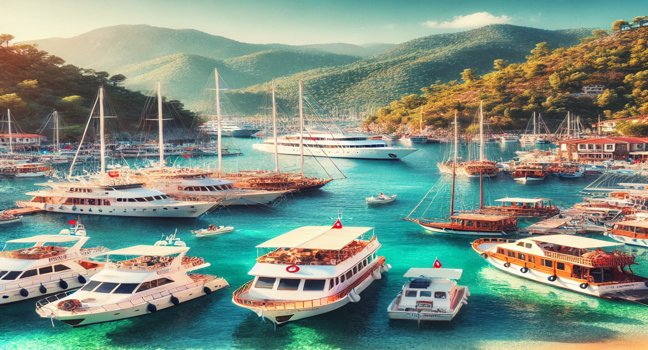 Enjoy a holiday to Marmaris with boat and yacht charters, offering scenic coastal views, luxurious marinas, and an unforgettable adventure on Turkey's turquoise waters