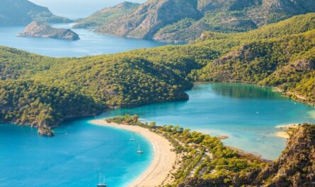 Fethiye Paragliding Ein Paradies für Abenteurer mit spektakulären Ausblicken über die Küste und das glitzernde Wasser.