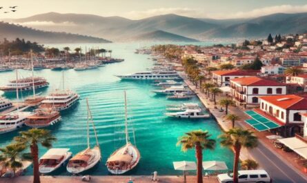 Marmaris begeistert mit einem lebhaften Hafen voller Yachten, türkisfarbenem Wasser und einer malerischen Küstenlinie. Genießen Sie die wunderschöne Umgebung und die charmante Atmosphäre dieser Küstenstadt