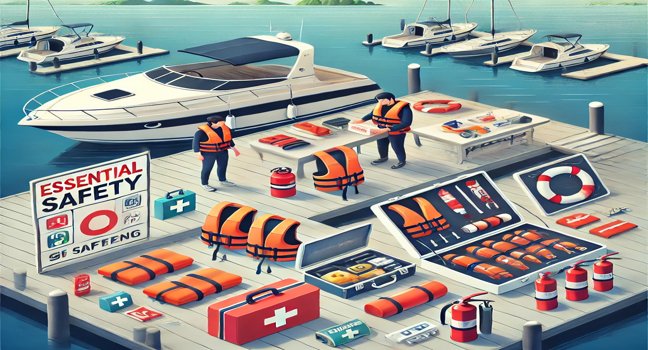 Ensure boating safety with essential measures like life jackets, first aid kits, and emergency flares, preparing for a secure and responsible experience on the water