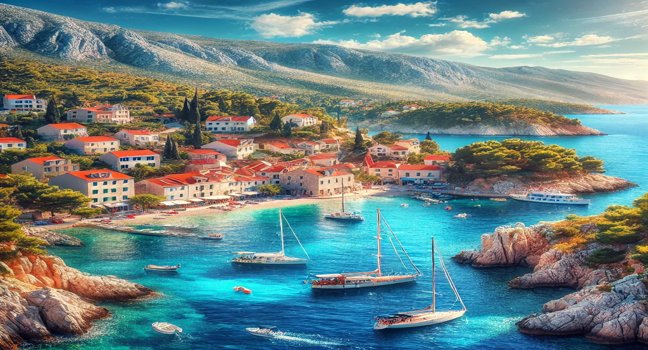 Enjoy yacht rentals in Croatia, exploring beautiful coastlines, clear waters, and charming Mediterranean towns