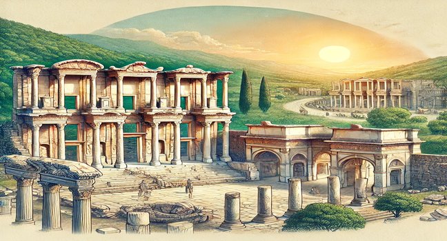 Die Ruinen von Ephesus - Entdecke die historische Pracht der Library of Celsus und des großen Theaters