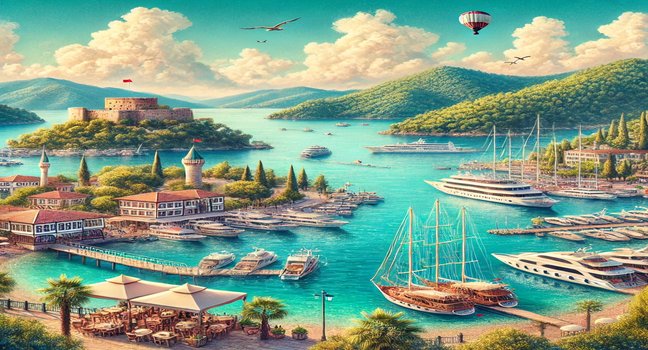 Top Reiseziele in Marmaris - Erkunde türkisfarbene Buchten, Yachthäfen und historische Sehenswürdigkeiten wie die Marmaris-Burg