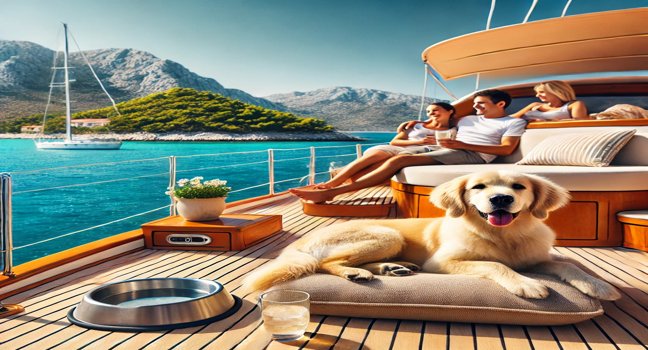 Enjoy a pet-friendly yacht vacation with cozy spaces, scenic views, and amenities for your furry friend for an unforgettable holiday experience