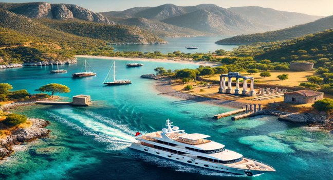 Enjoy a yacht charter in Turkey, exploring scenic coastlines, ancient ruins, and crystal-clear waters for a memorable and relaxing getaway