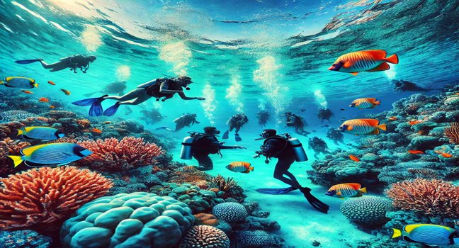 Dive into Antalya's vibrant underwater world with breathtaking coral reefs, colorful marine life, and crystal-clear waters for an unforgettable scuba adventure