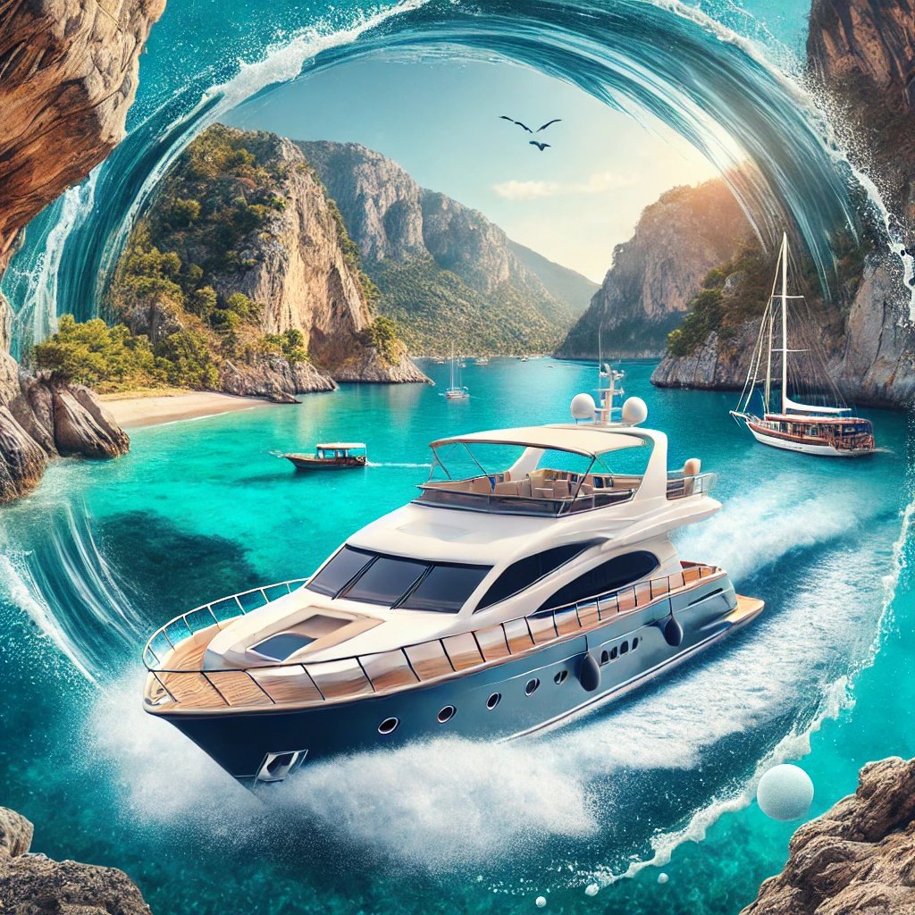 Experience the thrill of a motor boat on a Blue Cruise, blending luxury, scenic coastlines, and unique adventures along Turkey’s shores