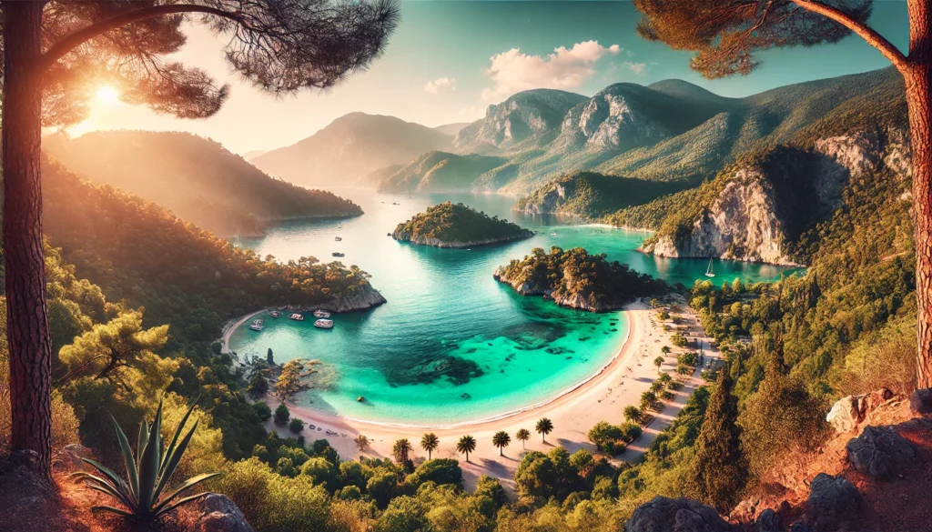 Explore the natural beauty of Marmaris D Maris Bay with its turquoise waters, lush green mountains, and pristine beaches for an unforgettable escape.