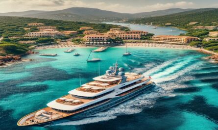 Experience a luxurious charter yacht in Porto Cervo, Sardinia, with stunning coastal views, crystal-clear waters, and modern onboard amenities