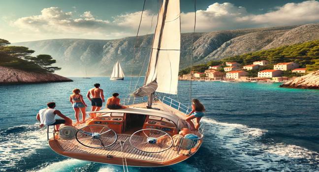 xperience an exciting sailing adventure in Croatia with friends, exploring the Adriatic Sea