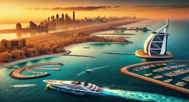 Discover Dubai’s most stunning coastal landmarks, perfect for a yacht adventure