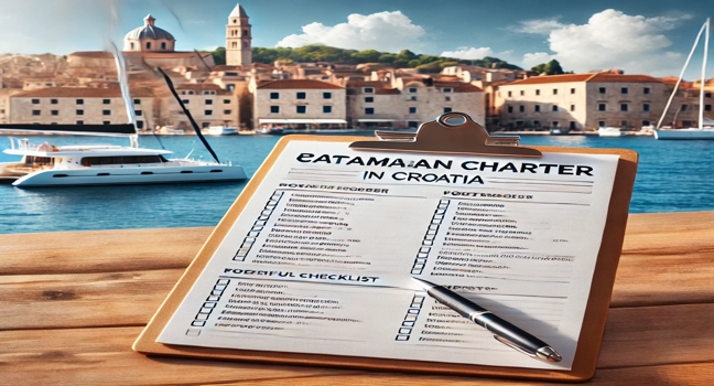 A professional checklist for booking a catamaran charter in Croatia, ensuring a seamless experience