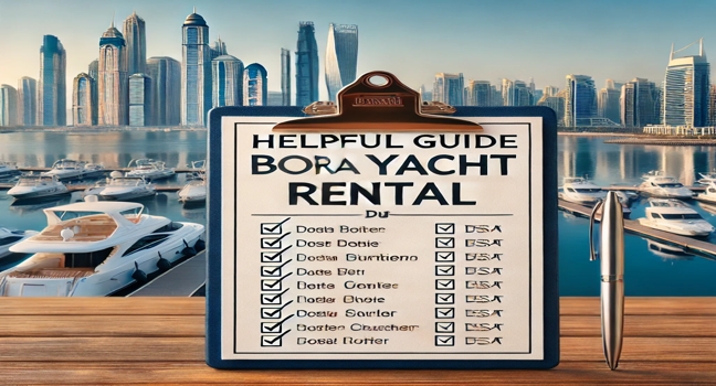 A professional checklist for booking a yacht rental in Dubai, ensuring a smooth experience