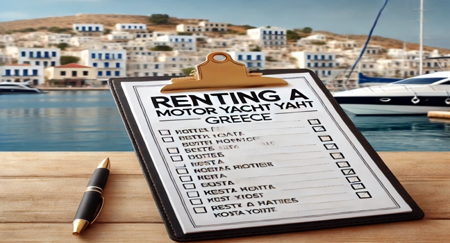 A complete guide on how to Rent Motor Yacht Greece, including essential tips, safety checks, and planning advice