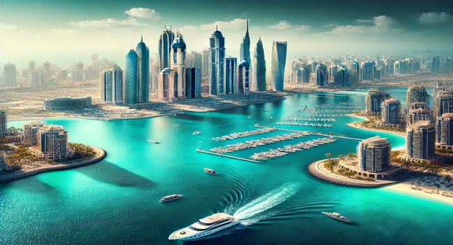 Discover Dubai’s top destinations to explore with a boat rental, featuring stunning skyline views