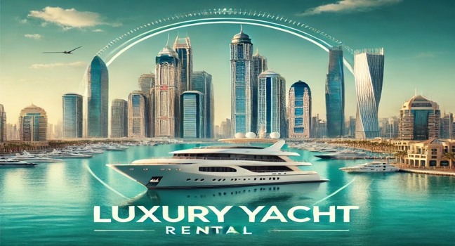 Experience premium yacht rentals in Dubai with breathtaking skyline views