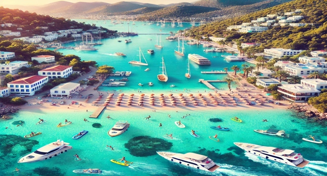 Enjoy popular activities on a Bodrum yacht charter, from snorkeling to paddleboarding