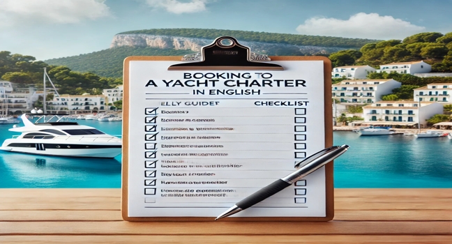 A detailed guide with tips for booking a yacht charter in Mallorca, featuring scenic coastal views