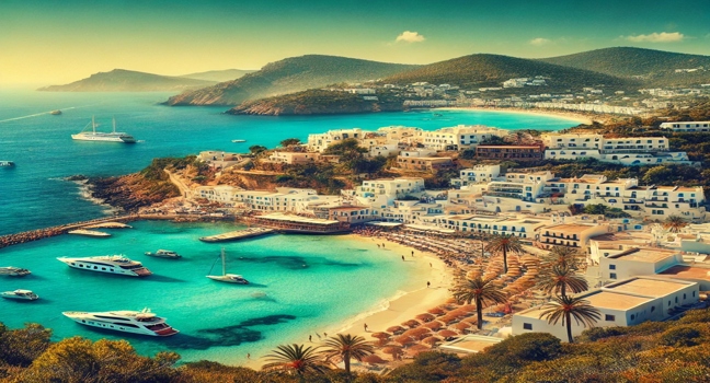 Discover Ibiza's best coastal spots for yacht charters with scenic views