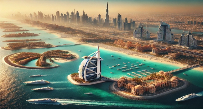 Explore Dubai’s most stunning coastal landmarks, perfect for a yacht adventure