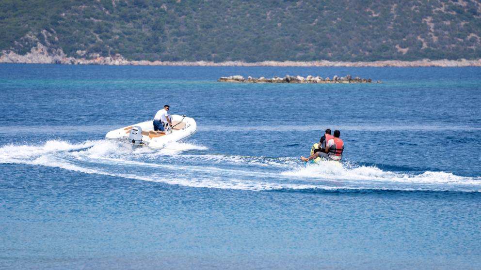Water sports on the gulet Arabella in sunny weather