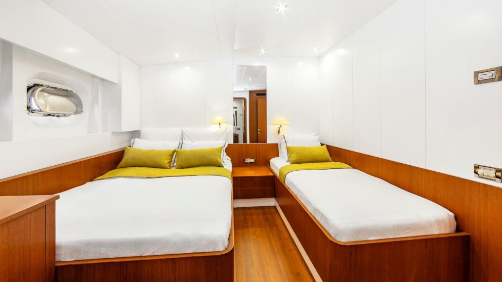 A cabin that provides comfortable and safe accommodation for parents and children.
