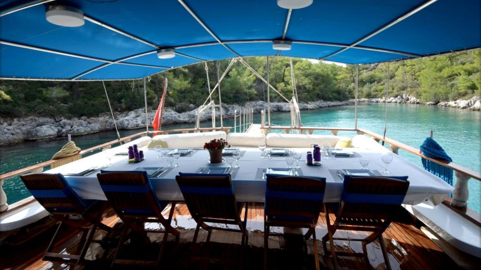 Abendessen auf der Gulet Buket