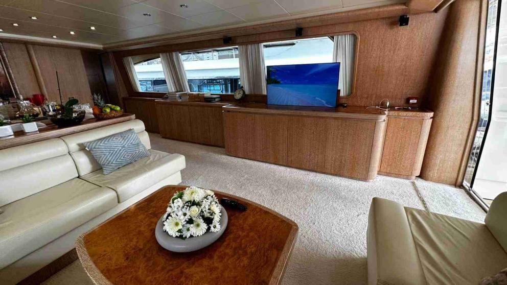 2nd saloon view of the luxury motor yacht Boram