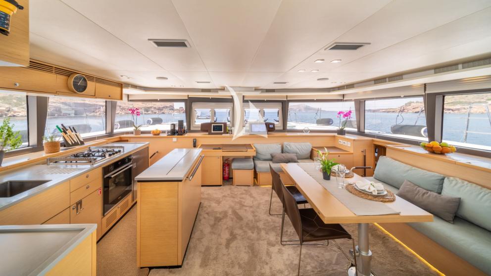 Luxury lounge area of Catamaran For Sail image 2