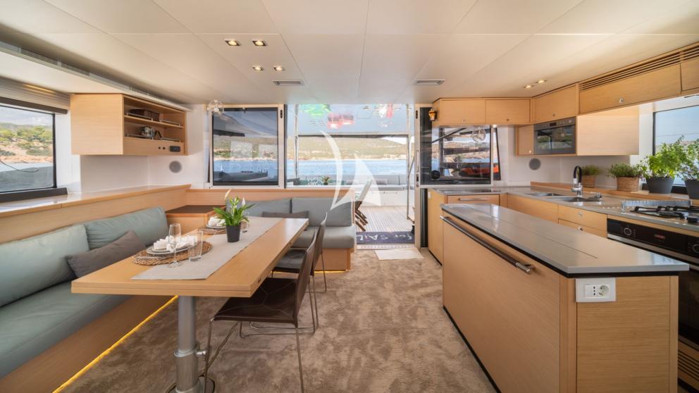 Luxury lounge area of Catamaran For Sail image 3