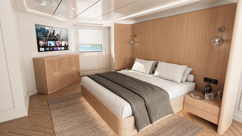 Luxury guest cabin of the motor yacht Illusion ll picture 1