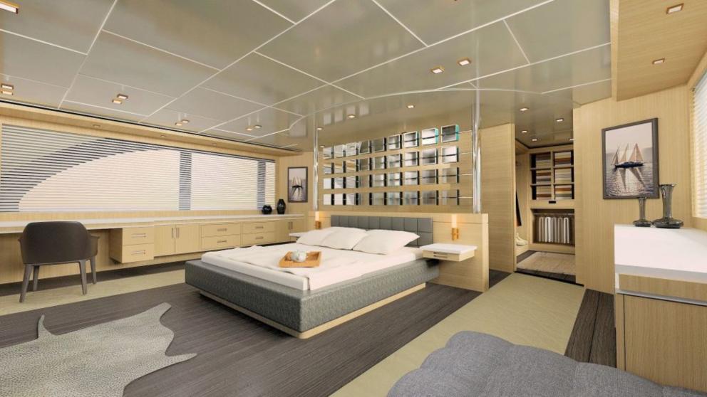 Luxury double cabin of motor yacht Princess Melda picture 1