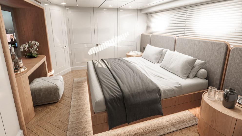 Luxury guest cabin of the motor yacht Illusion ll picture 3