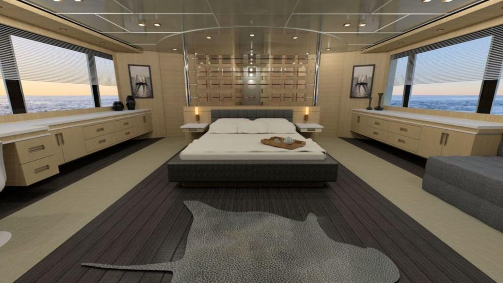 Luxury double cabin of motor yacht Princess Melda picture 3