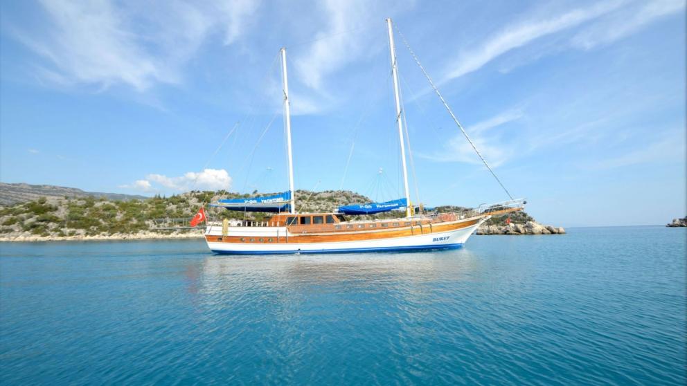 Luxuriöse Gulet Buket in Fethiye chartern