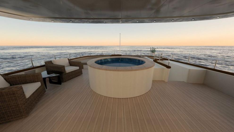 Jacuzzi on the luxury motor yacht Princess Melda picture 1