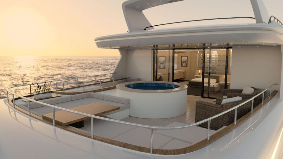 Jacuzzi on the luxury motor yacht Princess Melda picture 4