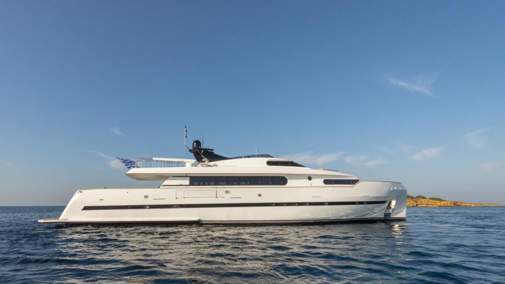 Comfort of Project Steel, a modern yacht with ample space and elegant design.